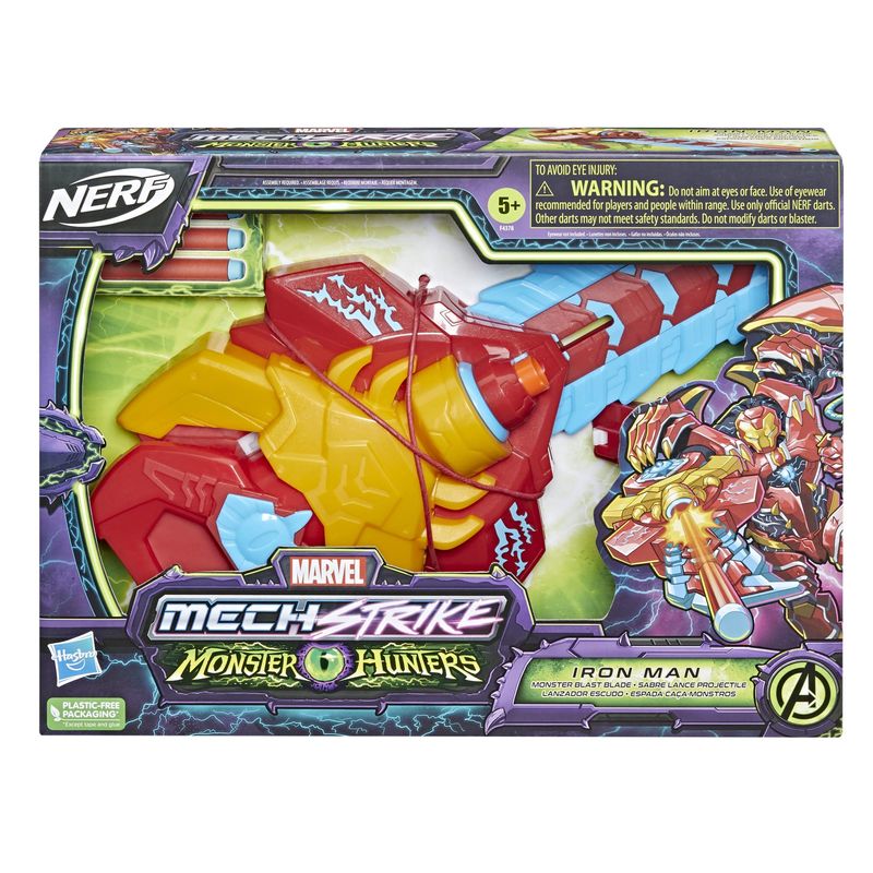 F4378---Lancador-de-Dardos-Nerf---Homem-de-Ferro---Espada-Caca-Monstros---Mech-Stike---Monster-Hunters--2