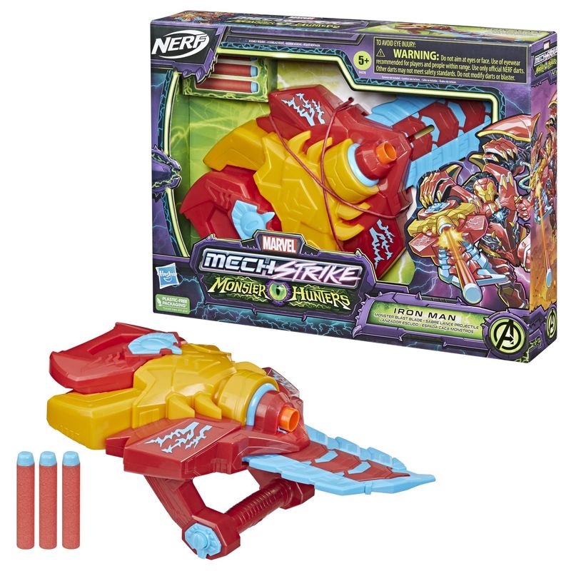 F4378---Lancador-de-Dardos-Nerf---Homem-de-Ferro---Espada-Caca-Monstros---Mech-Stike---Monster-Hunters--5