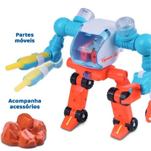 Figura Transformável - Walker - Astronautas - Exploradores do Espaço - Missão Marte - Fun