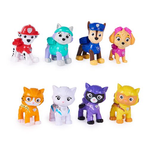 Conjunto com 8 Mini Figuras - Patrulha Canina - Gift Cat Pack - Sunny