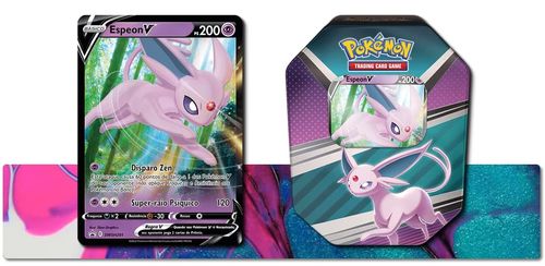 Lata Pokémon TCG - Heróis V - Espeon V - Copag