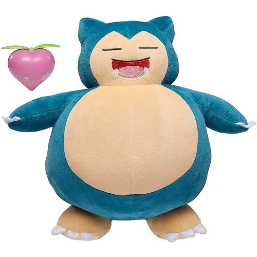 Pelúcia com Som - Snorlax - Snooze Action - Pokémon - 30 cm - Sunny