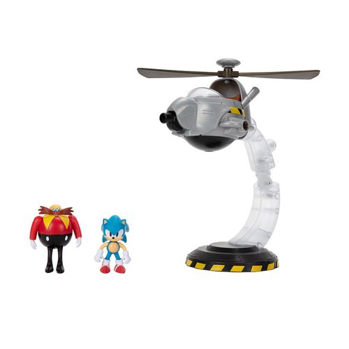 Playset com  Figuras - Set de Batalha Egg Mobile - Sonic - The Hedgehog - Candide