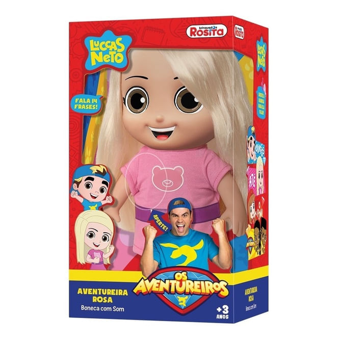 1-Boneca-de-Vinil-com-Som---Aventureira-Rosa---27cm---Luccas-Neto---Nova-Brink