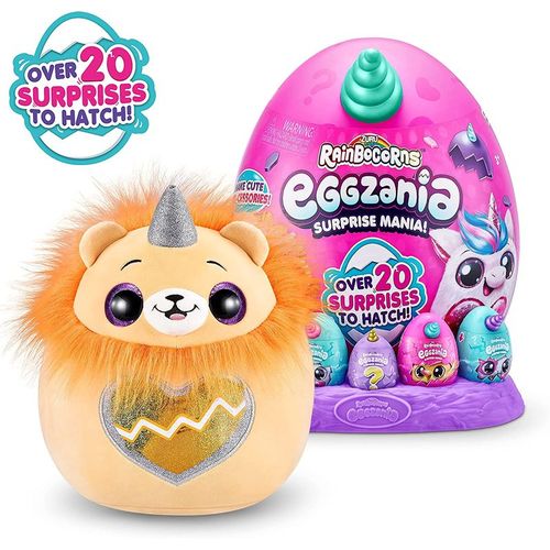 Ovo com Pelúcia Surpresa - Rainbocorns - Unicórnio - Eggzania  Surprise - Fun