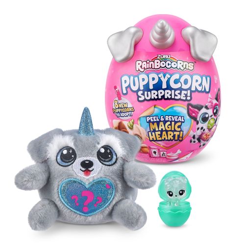 Ovo com Pelúcia Surpresa - Rainbocorns Surpresa - Peel & Reveal - Puppycorn - Series 2 - Fun