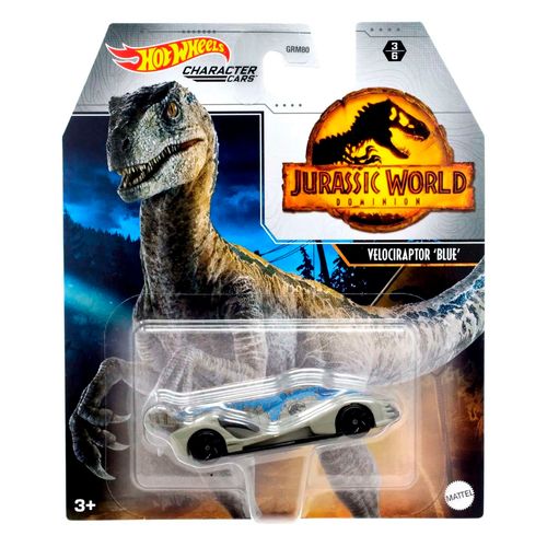 Carrinho Hot Wheels - Velociraptor Blue - Jurassic World Dominion - 1:64 - Mattel