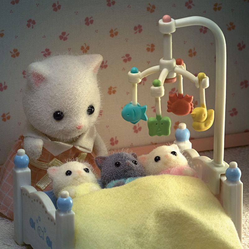 4-Sylvanian-Families---Trigemeos-Gatos-Persas---Epoch