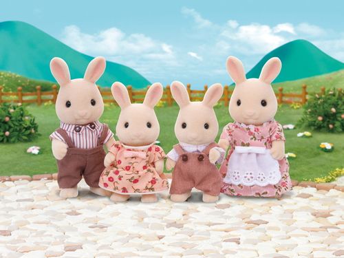 Sylvanian Families - Família dos Coelhos de Leite - Epoch