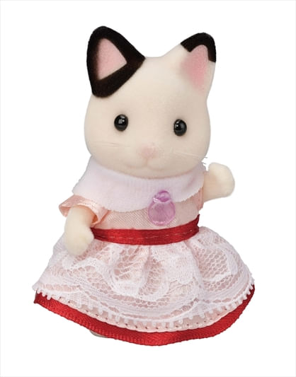 3-Sylvanian-Families---Conjunto-Hora-da-Festa---Menina-Gata-Malhada---Epoch
