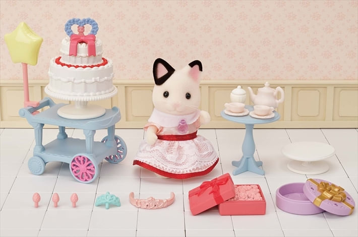 5-Sylvanian-Families---Conjunto-Hora-da-Festa---Menina-Gata-Malhada---Epoch