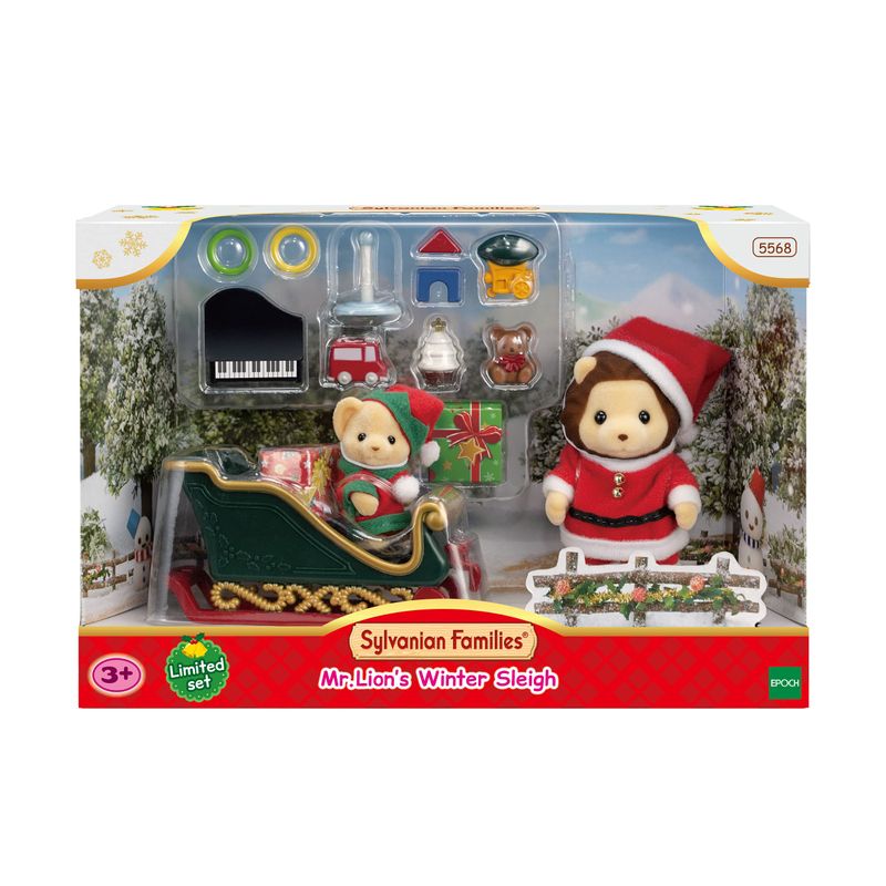 2-Sylvanian-Families---Senhor-Lion-s-no-Treno-de-Inverno---Epoch