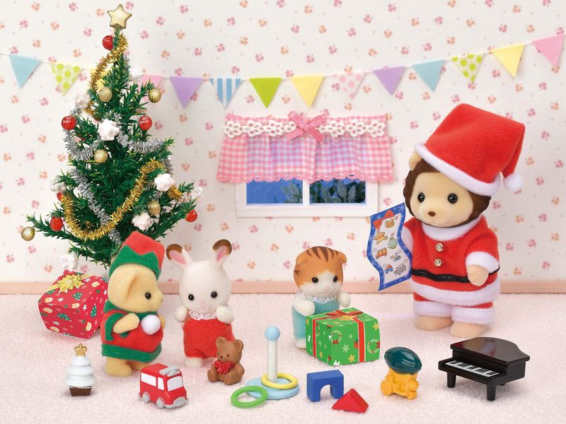 5-Sylvanian-Families---Senhor-Lion-s-no-Treno-de-Inverno---Epoch