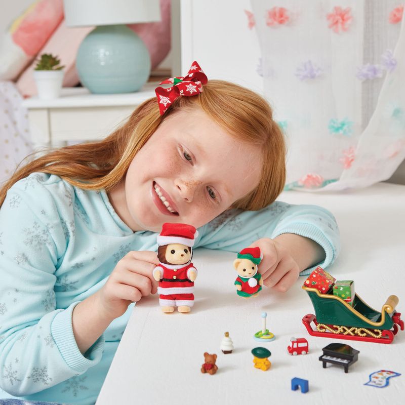 6-Sylvanian-Families---Senhor-Lion-s-no-Treno-de-Inverno---Epoch