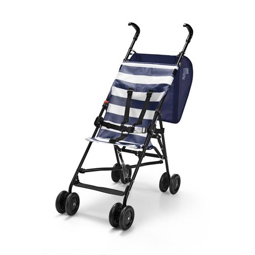 Carrinho de Bebê - Guarda-Chuva Navy - Azul Marinho - Até 15kgs - Multikids Baby