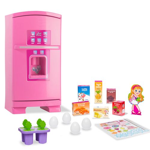 Geladeira Sonho de Menina - Sweet Fantasy - Rosa - Cardoso Toys
