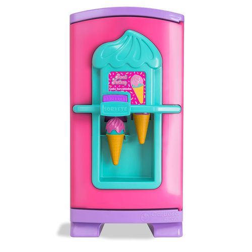 Geladeira Gela Sorvetinho - Sweet Fantasy -  Rosa e Ciano - Cardoso Toys
