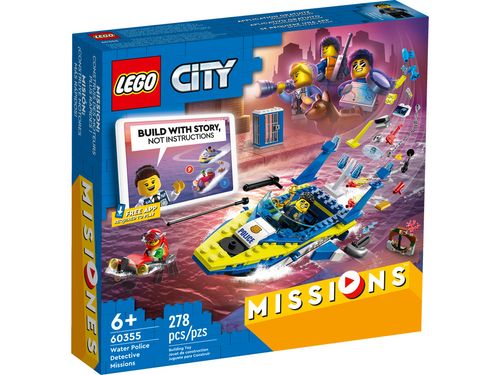 LEGO City - Missões Investigativas da Polícia Aquática - 278 Peças - 60355