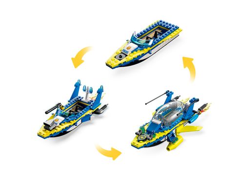 LEGO City - Missões Investigativas da Polícia Aquática - 278 Peças - 60355