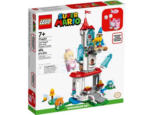 LEGO Super Mario - Pacote de Expansão Traje Peach Gata e Torre Gelada - 494 Peças - 71407