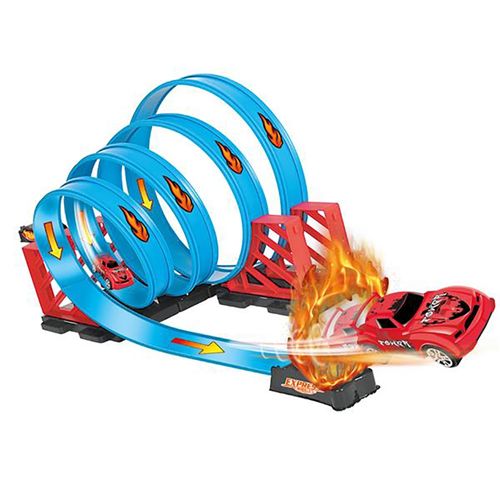 Pista Express Wheels com Carrinho - Extreme Action - Multikids