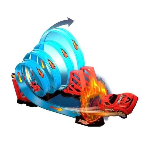 Pista Express Wheels com Carrinho - Extreme Action - Multikids