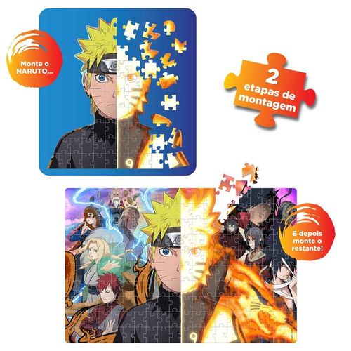 Quebra-Cabeça - Naruto Shippuden - Puzzle Play - 200 Peças - Elka