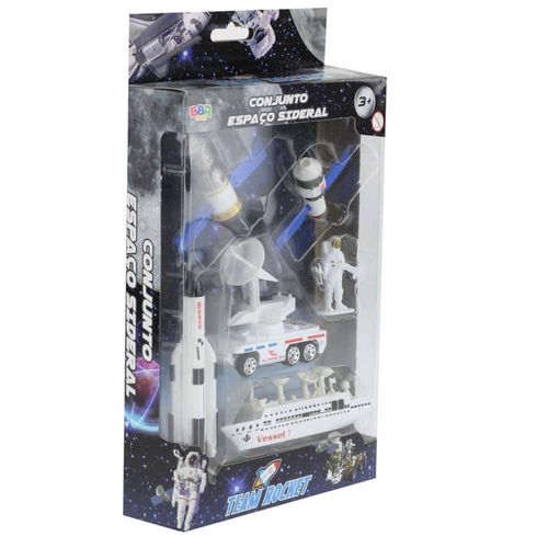 Conjunto Espaço Sideral com Mini Figura - Team Rocket - BBR TOYS