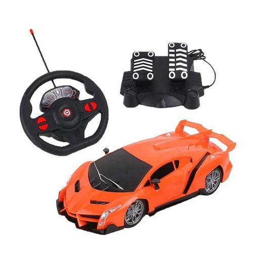 Carrinho de Controle Remoto - Raptor Laranja - Racing Control - 27cm - 1:16 - Multikids