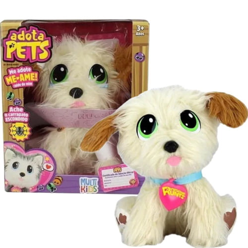 Pelúcia Adota Pets - Marley - 19cm - Multikids