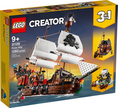 LEGO Creator 3 em 1 - Barco Pirata - 1260 Peças - 31109