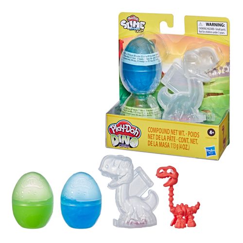 Conjunto Massa de Modelar Play-Doh - Dino Bone Eggs - Slime Hydro Glitz - Sortido - Hasbro