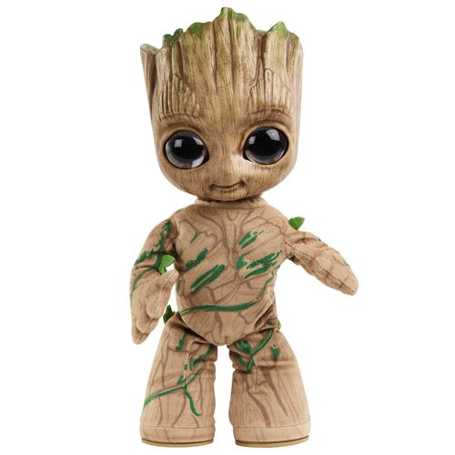 Pelúcia Interativa com Luz e Som - I am Groot - Dança e Fala - Marvel - 28 cm - Mattel