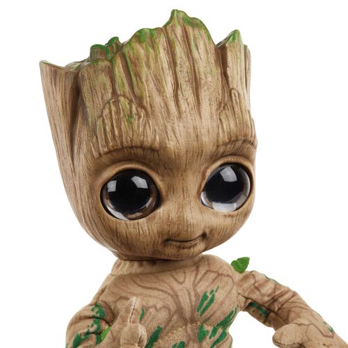 Pelúcia Interativa com Luz e Som - I am Groot - Dança e Fala - Marvel - 28 cm - Mattel