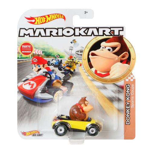 Carrinho Hot Wheels - Donkey Kong - Mario Kart -  Sports Coupe - 1:64 - Mattel