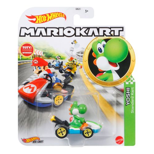 Carrinho Hot Wheels - Yoshi - Mario Kart - Standart Kart - 1:64 - Mattel