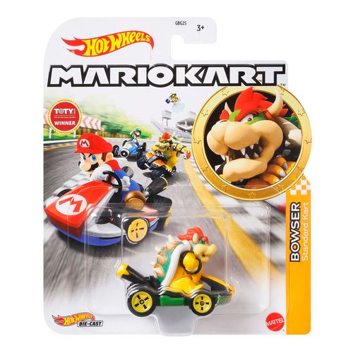 Carrinho Hot Wheels - Bowser - Mario Kart - Standart Kart - 1:64 - Mattel