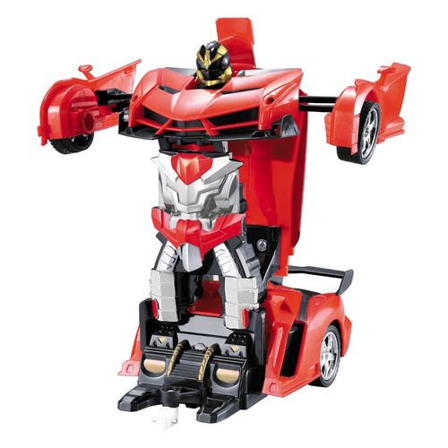 Carrinho de Controle Remoto Transformável - Mercury Vermelho - Mega Formers - 1:18 - Multikids