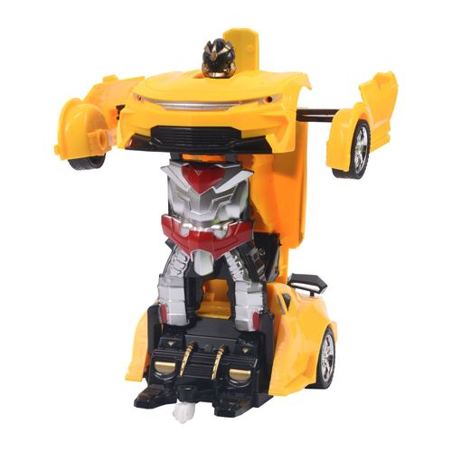 Carrinho de Controle Remoto Transformável - Saturn Amarelo - Mega Formers - 1:18 - Multikids