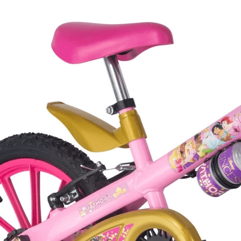 Bicicleta Infantil Aro 12 - Princesas - Rosa - Nathor