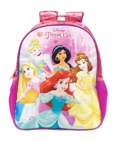 Mochila Escolar Infantil - Princesas Disney - Tam 16 - Xeryus