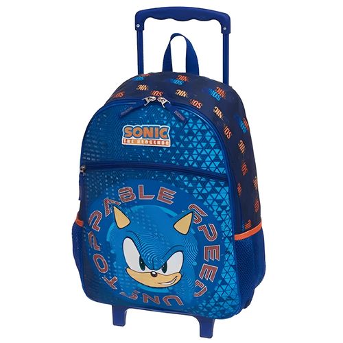 Mochila com Rodinhas - Sonic - 50cm - Pacific