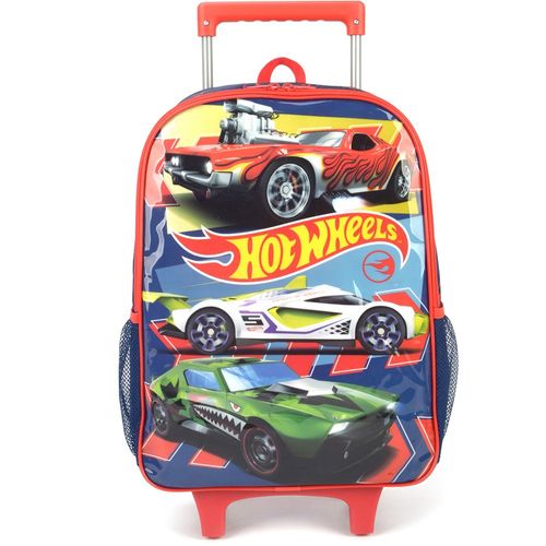 Mochila de Rodinhas - Hot Wheels - Azul - 40 cm - Luxcel