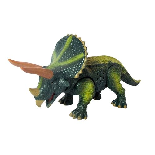 Dinossauro Articulado com Luz e Som - Triceratops - Dinosaur Planet - 24 cm - Yes Toys