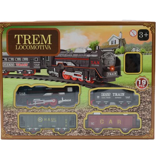 Pista de Trem - Locomotiva de Carga - Train Express - 91cm