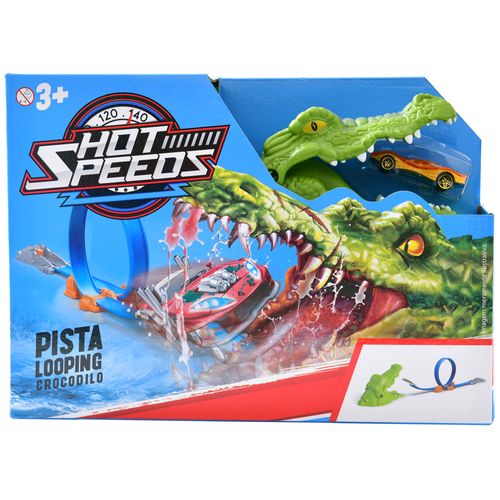 Pista Hot Speeds com Carrinho - Looping Crocodilo - ST Import