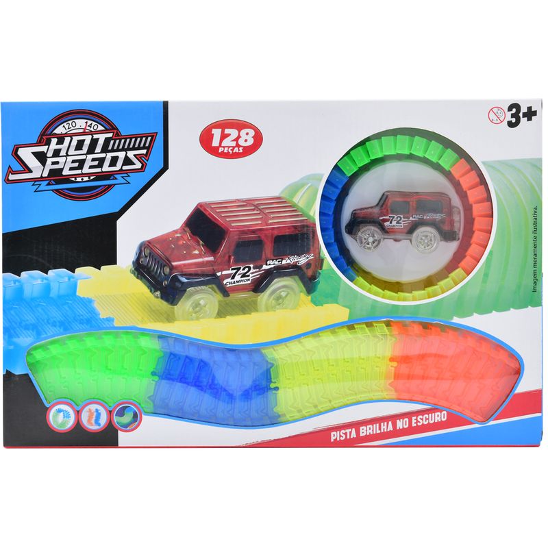 1-Pista-Hot-Speeds-com-Carrinho---Pista-Brilha-no-Escuro----128-pecas
