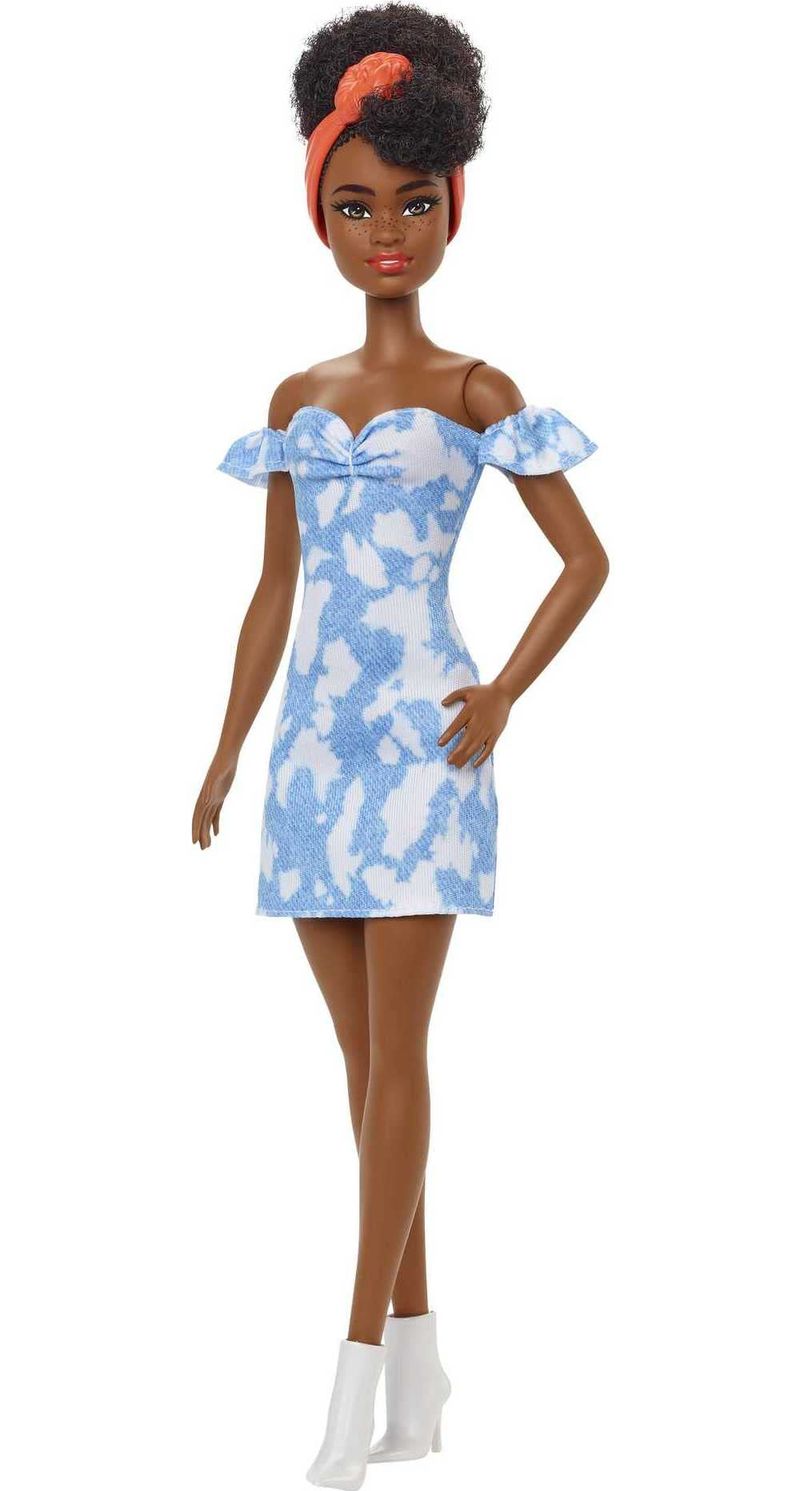 Boneca-Barbie-Fashionista-com-Estojo---Vestido-Azul-e-Bandana-Laranja---185---Mattel-1