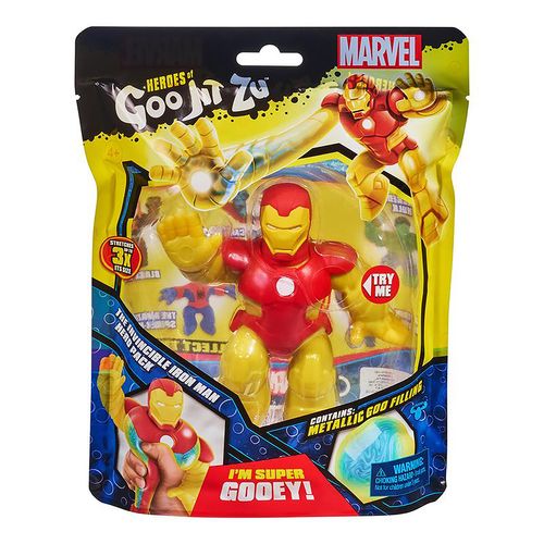 Figura Elástica - Goo Jit Zu - Invencível Homem de Ferro - Marvel - 13 cm - Sunny