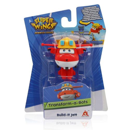 Mini Figura Transformável - Super Wings - Build-It  Jett - Fun